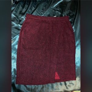 Banana Republic Maroon Pencil Skirt